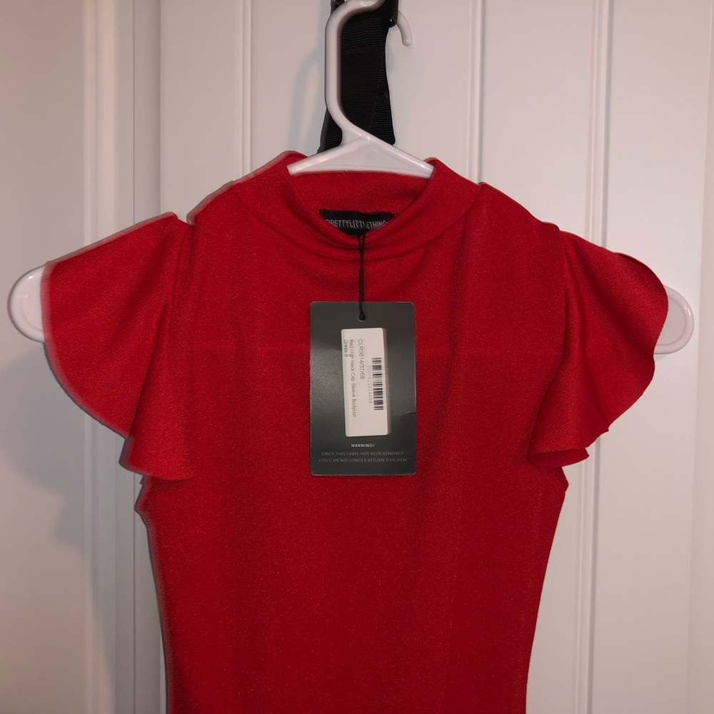 PRETTY LITTLE THING RED DRESS - Picture 4 of 4